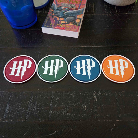 Wizarding School Coaster Set - 4 Houses