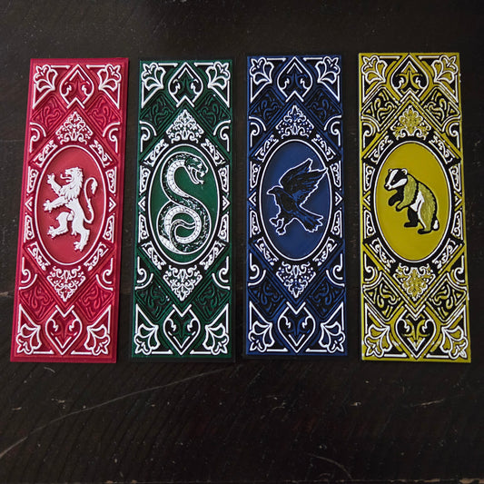 Wizarding School Bookmark Collection - 4 Houses